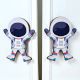Handcrafted Astronaut Cupboard Handles Acacia Wood Set